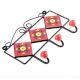 Red Yellow Flower Tiles Hooks 